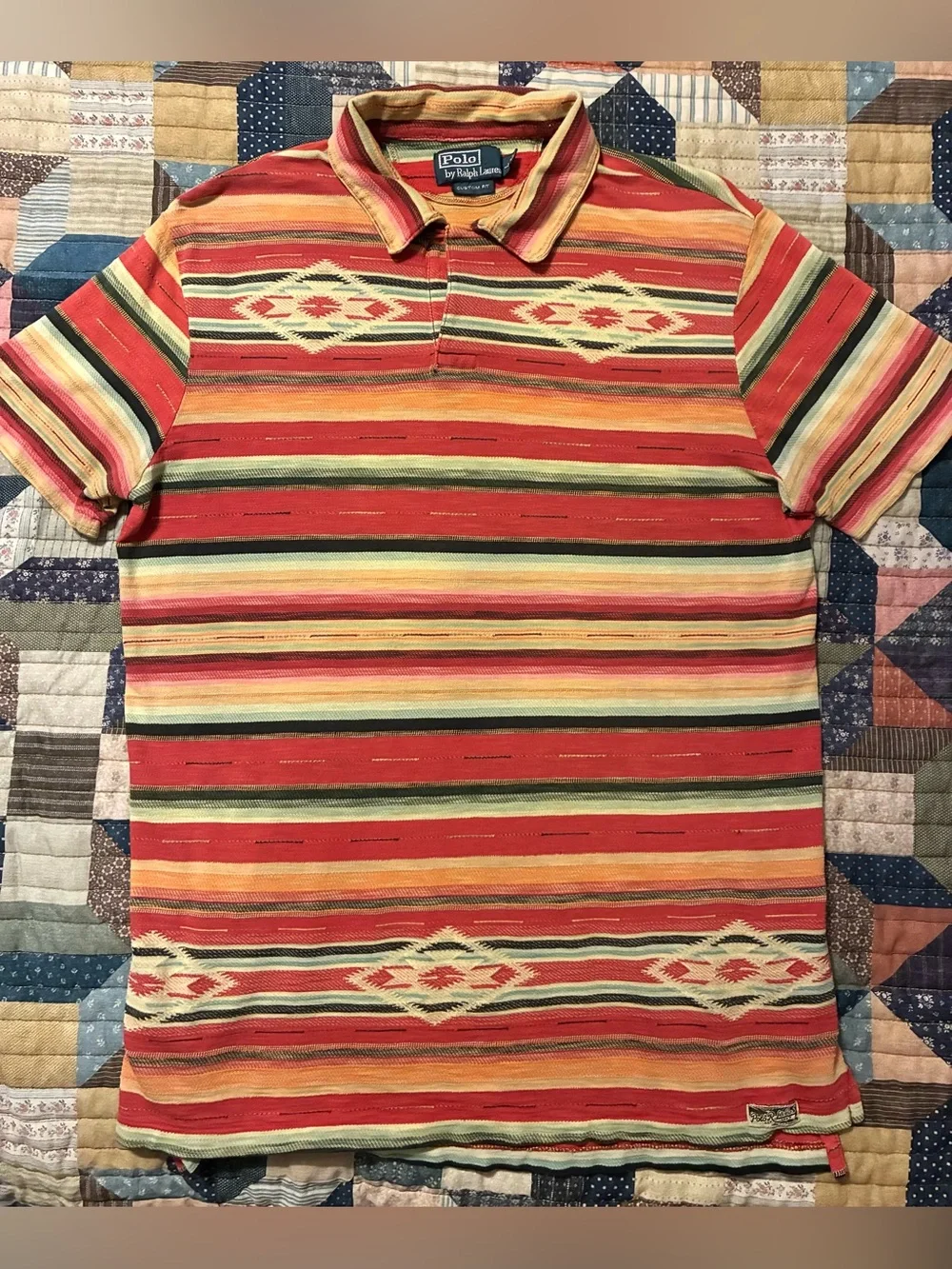 VTG. 90’S POLO RALPH LAUREN WESTERN POLO SHIRT- SIZE LARGE